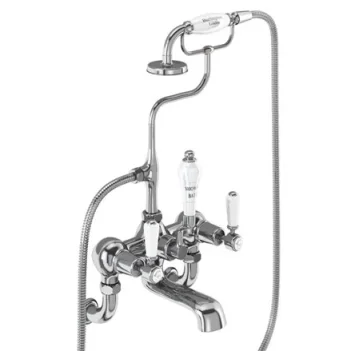 Burlington Qt Kensington Wall Bath Shower Mixer Chrome