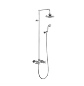 Burlington Thermostatic Exposed Shower Bar Valve Chrome