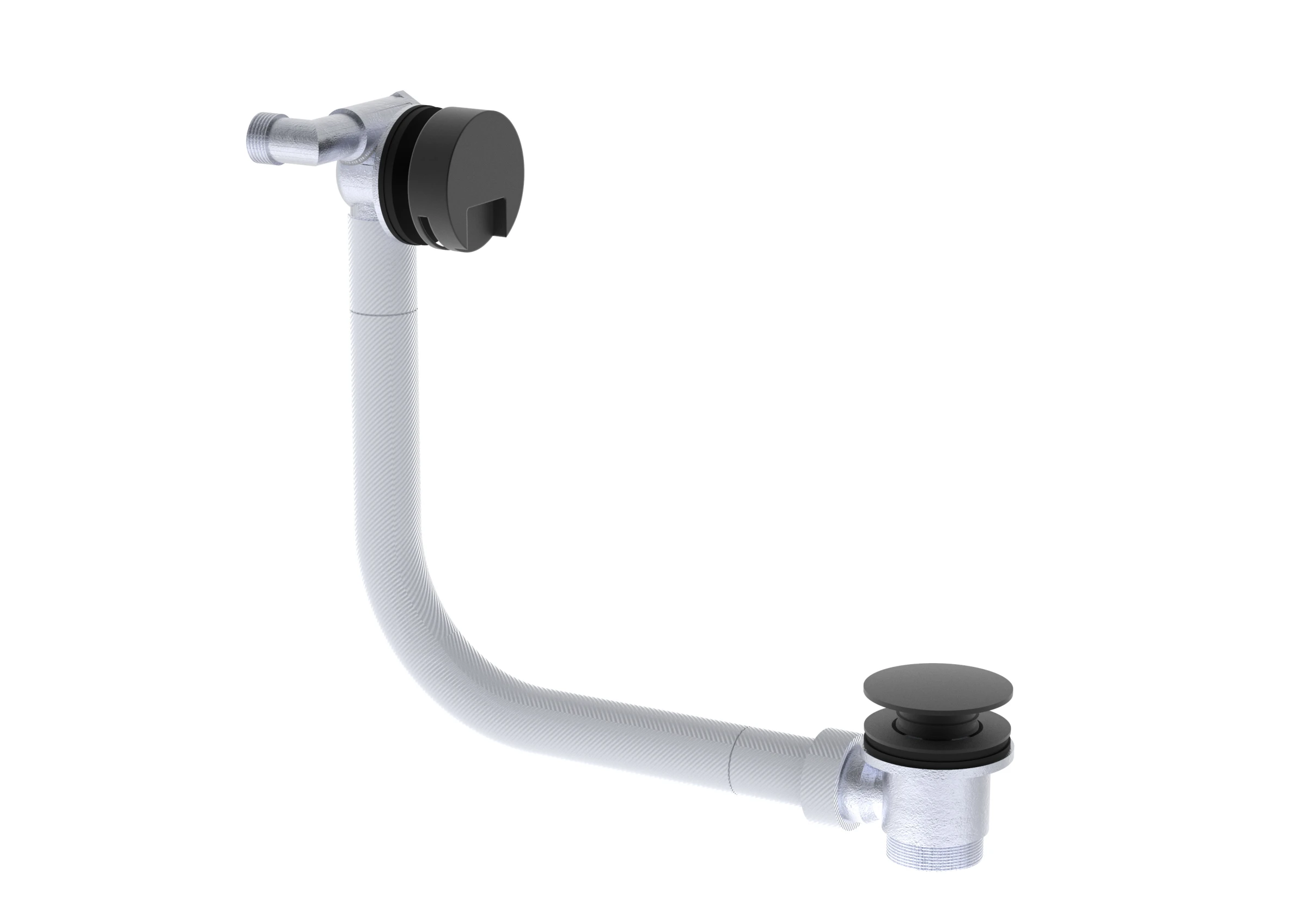 Saneux Cos Bath Filler, Overflow & Clicker Waste - Matte Black