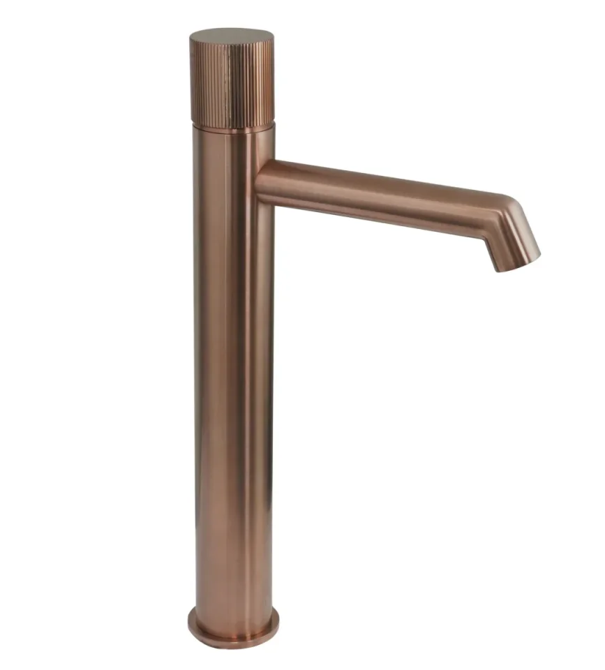 Just Taps Evo Tall Basin Mixer Tap Brushed Bronze product image - Image 1