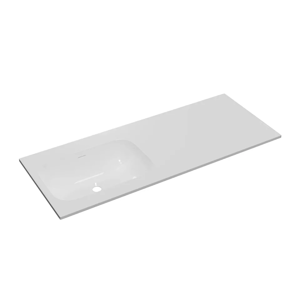 Faeber Infinite M1 Pearl 1200mm Left Hand Furniture Basin White polished product image - Image 1