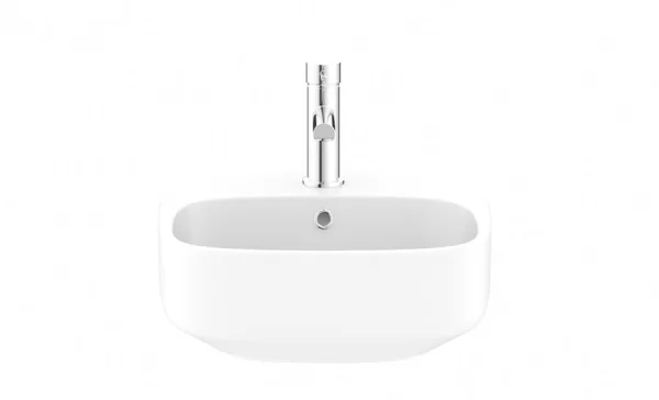 Crosswater Kai S Corner Basin With Overflow White