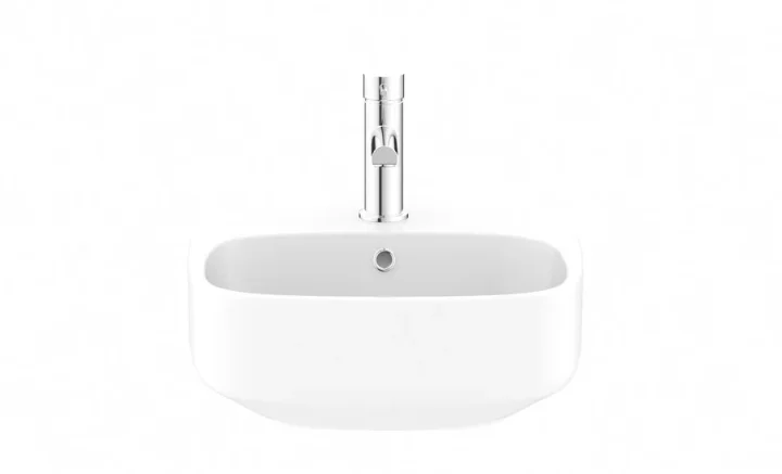 Crosswater Kai S Corner Basin With Overflow White product image - Image 1