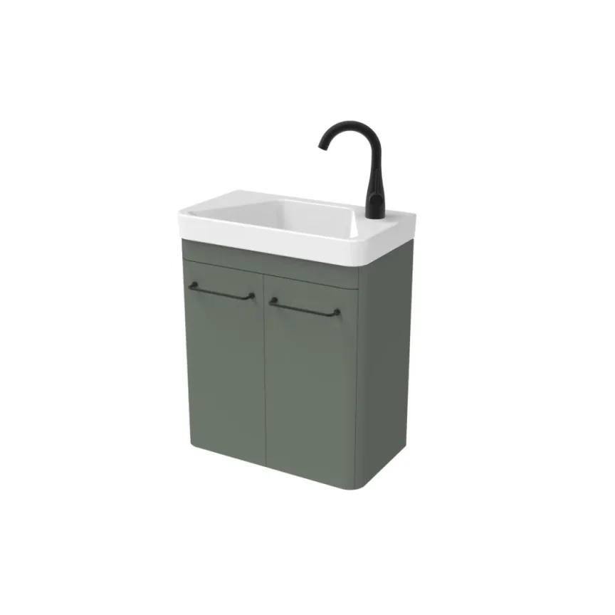Saneux Hyde 50cm 2 Door Wall Mounted Unit - Matte Sage product image - Image 1