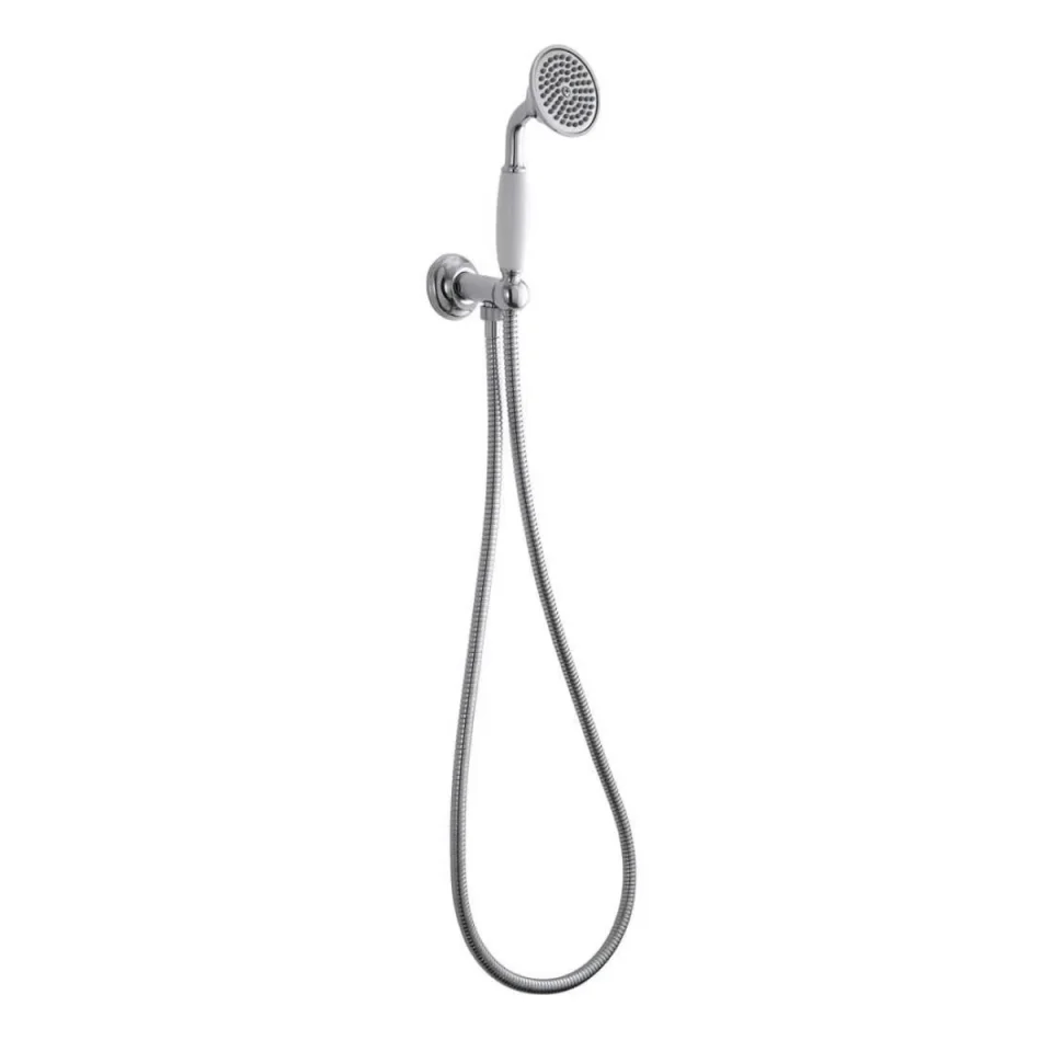 Imperial H/set Shwr Kit White H/set Chrome detail view - Image 3