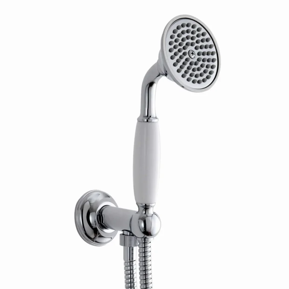 Imperial H/set Shwr Kit White H/set Chrome detail view - Image 4