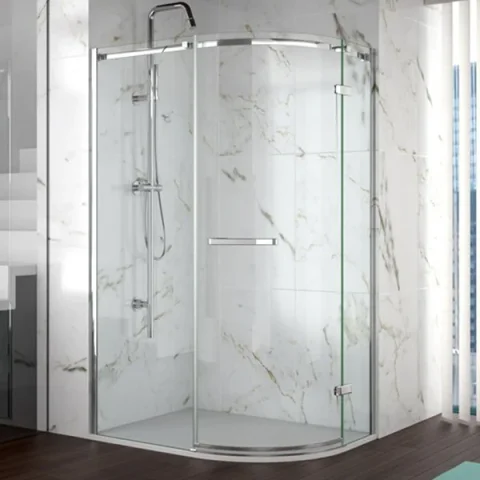 Merlyn 8 Series Frameless 1 Door Offset Quadrant 1200 X 800mm detail view - Image 2