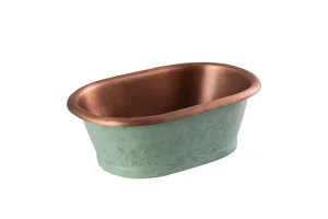 Bc Designs Copper Basin With Verdigris Outer Copper/verdigris