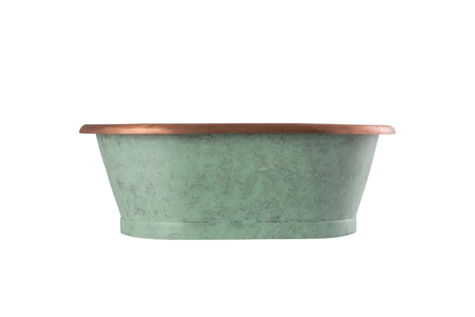 Bc Designs Copper Basin With Verdigris Outer Copper/verdigris detail view - Image 2