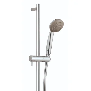 Just Taps Techno Slide Rail With Single Function Shower Handle And Shower Hose Chrome