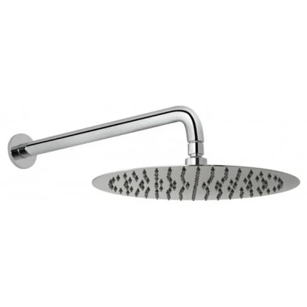 Vado Aquablade 300mm (12") Round Easy Clean Slimline Shower Head With Arm Chrome detail view - Image 4