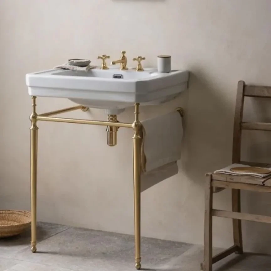 Bc Designs Victrion 640mm Basin 3th White detail view - Image 6