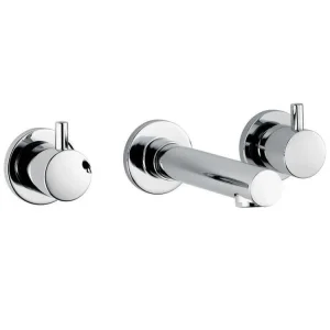 Vado Zoo 3 Hole Basin Mixer Wall Mounted Chrome