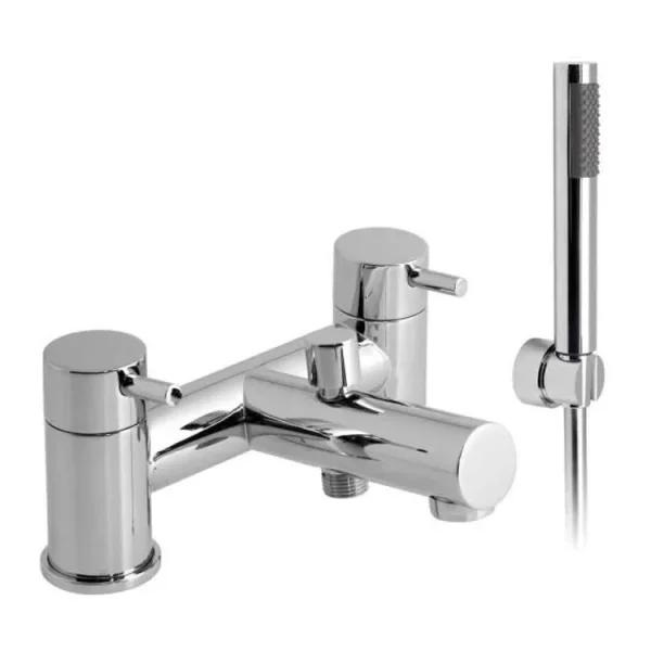 Vado Zoo 2 Hole Bath Shower Mixer Deck Mounted With Shower Kit Chrome product image - Image 1
