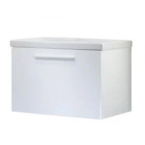 Faeber Barcelona 800mm Gloss White Vanity Unit
