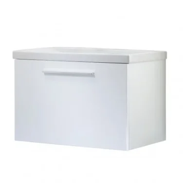 Faeber Barcelona 800mm Gloss White Vanity Unit product image - Image 1