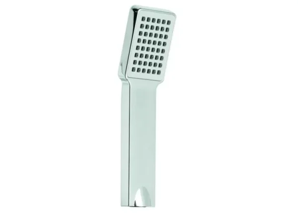 Vado Rectangular Single-function Rub-clean Shower Handset Chrome detail view - Image 2