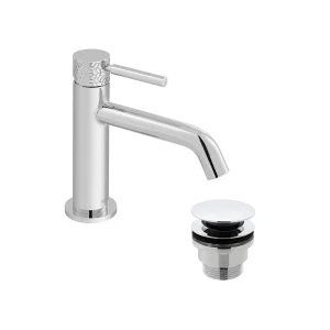 Vado Omika Single Lever Mono Basin Mixer With Universal Waste Chrome