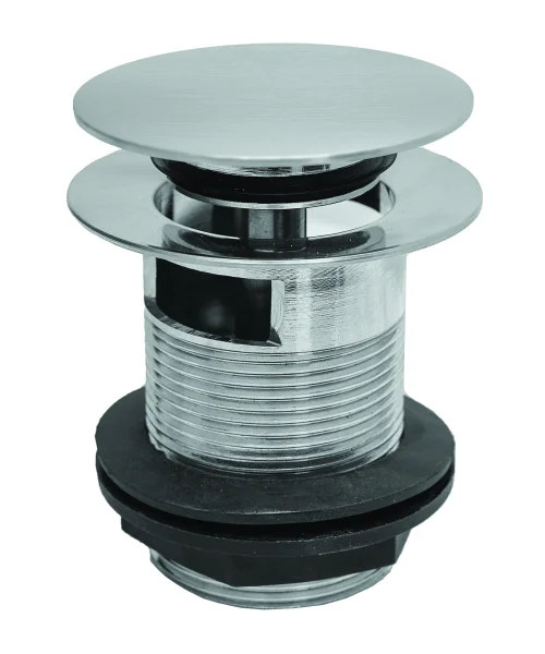 Bc Designs Push Down Bath Waste 70mm (slotted) Brushed Chrome