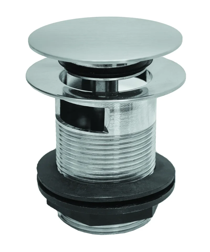 Bc Designs Push Down Bath Waste 70mm (slotted) Brushed Chrome product image - Image 1