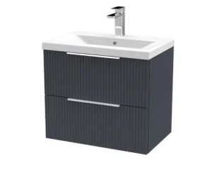 Hudson Reed 600 W/h 2-drawer Vanity & Basin 1 Satin Soft Black