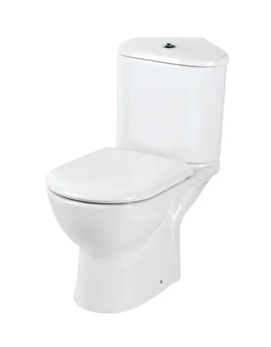 Eastbrook Kompact Corner Cistern Inc Fittings White product image - Image 1