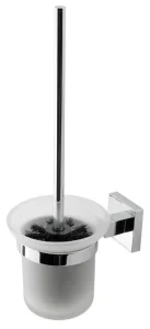 Eastbrook Rimini Glass Brush Holder Chrome