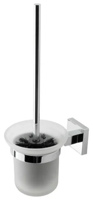 Eastbrook Rimini Glass Brush Holder Chrome product image - Image 1
