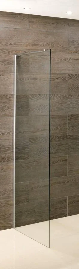 Eastbrook Valliant Walkin 700x1950 A Inc Support Bar 8mm Chrome product image - Image 1