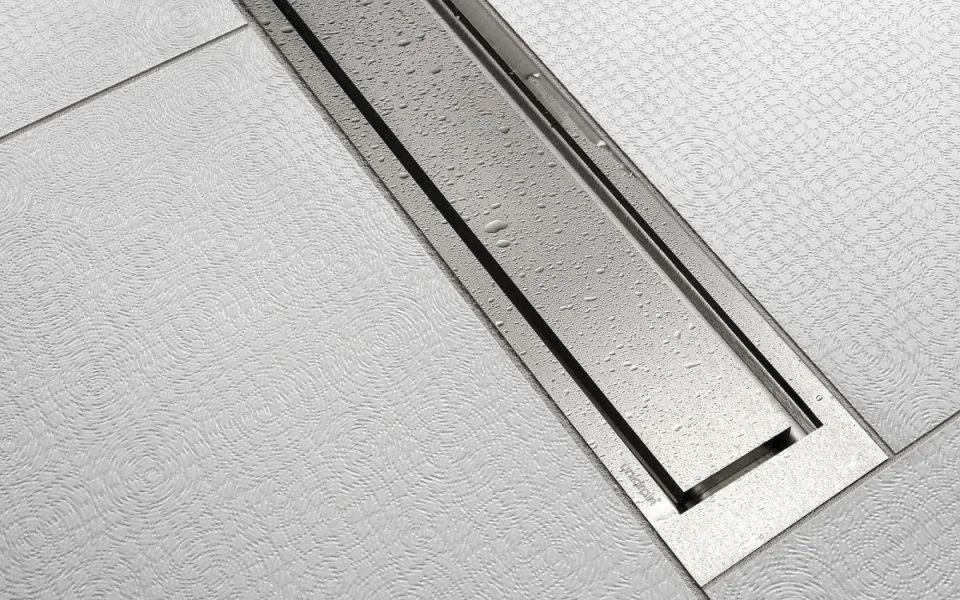 Unidrain 900mm Floor Mounted Linear Drain (custom Solution Finish) detail view - Image 2