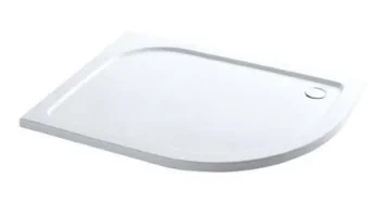 Eastbrook Volente 1000 X 900 Rh Offset Quad Abs Resin Tray White