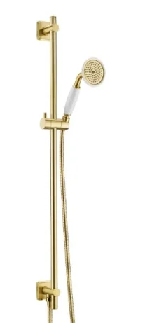 Just Taps Grosvenor Slide Rail Kit With Bottom Outlet Brushed Brass