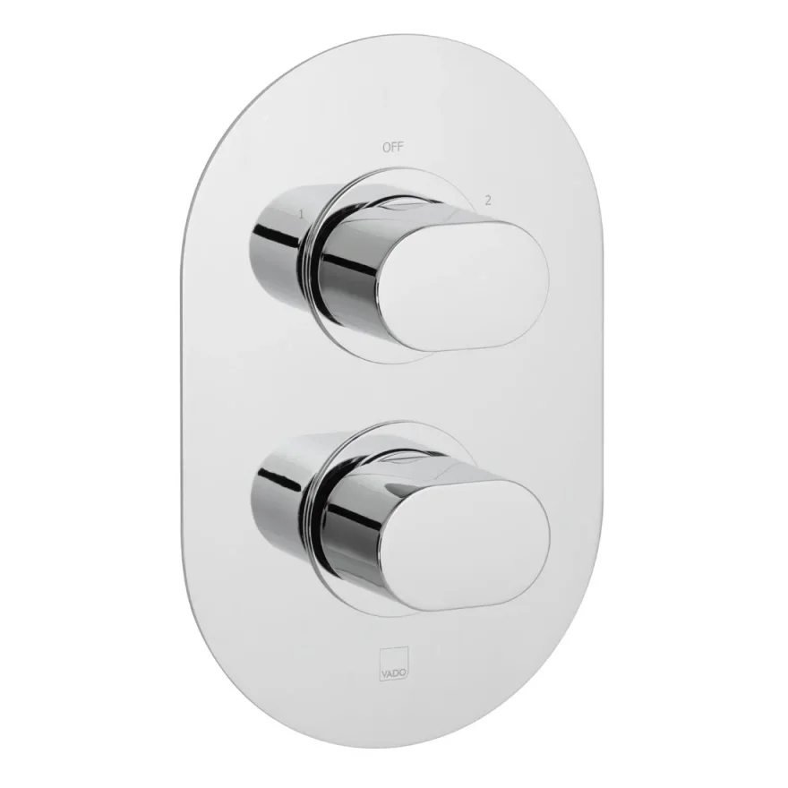 Vado Dx Life 2 Outlet 2 Handle Concealed Thermostatic Valve Chrome product image - Image 1