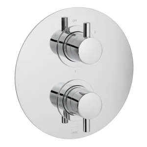 Vado Dx Celsius 3 Outlet 2 Handle Concealed Thermostatic Valve Round Backplate Chrome