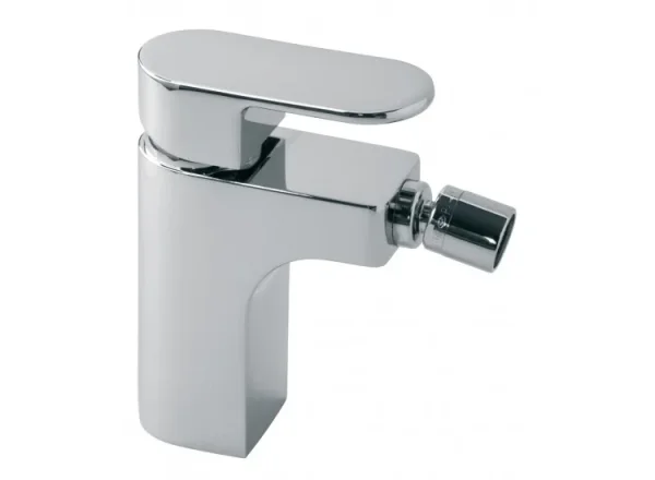 Vado Life Mono Bidet Mixer Smooth Bodied Single Lever Deck Mounted Without Pop-up Waste Chrome product image - Image 1