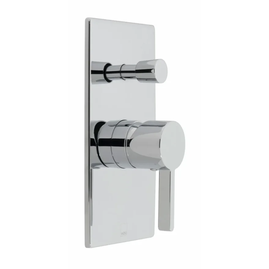 Vado Edit 2 Outlet Single Lever Concealed Manual Valve With Diverter Chrome product image - Image 1