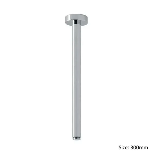 Vado Elements Fixed Head Ceiling Mounting Arm 300mm (12'') Chrome product image - Image 1