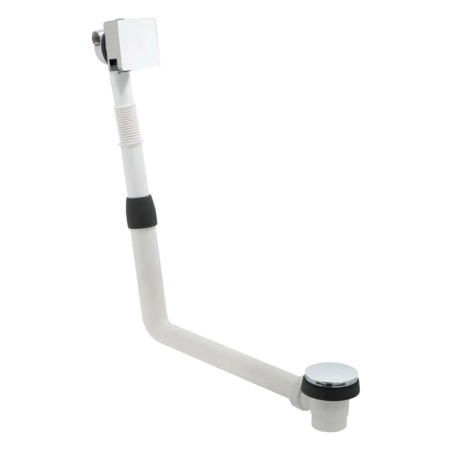 Vado Square Clic-clac Bath Filler Waste And Overflow Chrome product image - Image 1