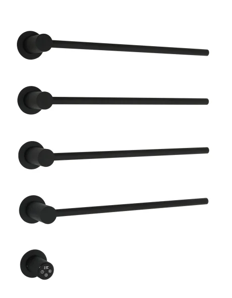 Just Taps Onyx Electric Towel Radiator 520 Matt Black