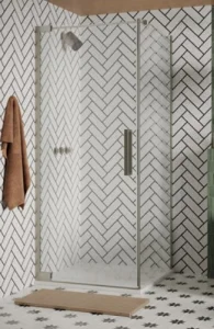 Crosswater Asura 8mm Side Panel For Hinged Door 800 Brushed Nickel