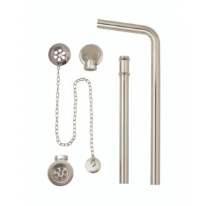 Bc Designs Plug & Chain Exposed Ext Bath Waste Brushed Nickel