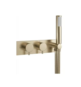 Crosswater Mpro 2 Handle Trimset With Handset & Hose (must Be Paired With Wlbp25x31r+) Brushed Brass