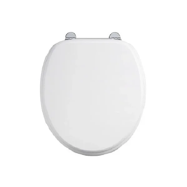 Burlington Gloss White Seat - Chrome Soft Close product image - Image 1