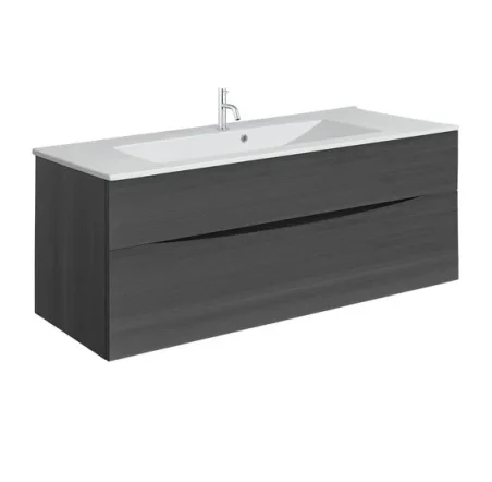 Crosswater Glide Ii 2 Drawer Basin Unit 1000 Steelwood product image - Image 1