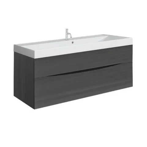 Crosswater Glide Ii 2 Drawer Basin Unit 1000 Steelwood detail view - Image 5