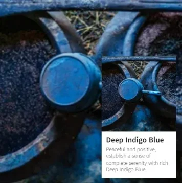 Crosswater Canvass Basin Unit 700 Deep Indigo Blue detail view - Image 7