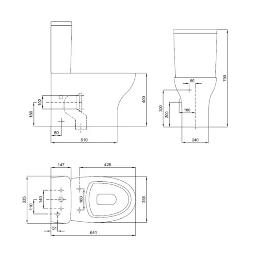Crosswater Kai Cistern & Mechanism detail view - Image 7