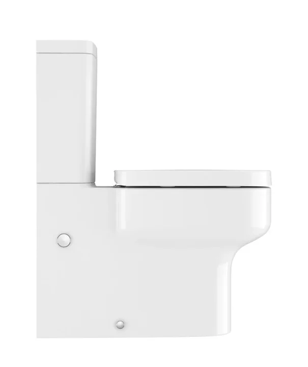 Crosswater Kai S Soft Close Thin Toilet Seat White detail view - Image 2