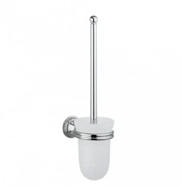 Crosswater Belgravia Toilet Brush Holder Chrome detail view - Image 2