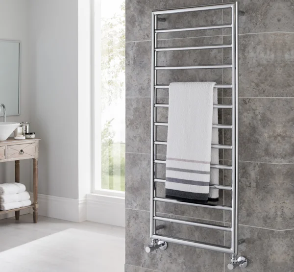 Vogue Smooth Towel Radiator Dual Energy - Chrome 1200X500